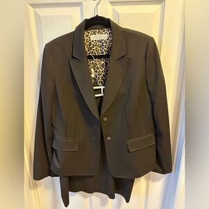 Tahari Women’s 2-pcBrown Suit.  Jacket and knee length skirt. Size 12 both
